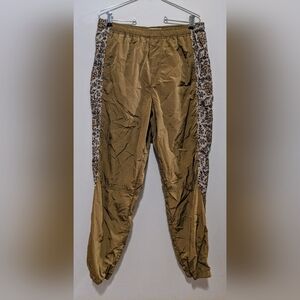 Urban Outfitters Swishy Drawstring Waist Golden and Floral Print Joggers sz L